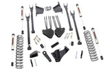 8in Ford 4-Link Suspension Lift Kit w/V2 Shocks (05-07 F-250/350 4WD | Diesel)