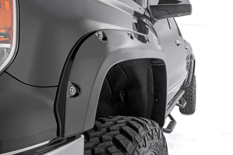 Chevrolet Pocket Fender Flares w/Rivets (14-15 Silverado 1500 - 6.5' / 8' Bed)