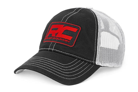 Rough Country Mesh Hat - Black & White